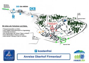 Anreise zum Thüringer Wald Firmenlauf nach Oberhof
