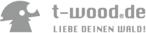 Logo t-wood.de Liebe deinen Wald