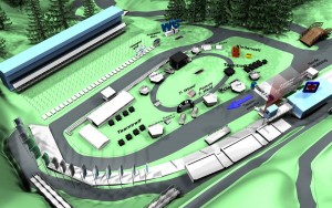 Stadionplan der DFB Skiarena Oberhof zum Thüringer Wald Firmenlauf