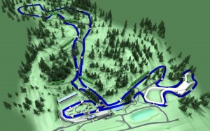 Streckenplan / Streckenverlauf Thüringer Wald Firmenlauf mit Start und Ziel in der DKB-Ski-Arena Oberhof