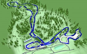 Streckenplan / Streckenverlauf Thüringer Wald Firmenlauf mit Start und Ziel in der DKB-Ski-Arena Oberhof