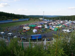 Startplatz beim Thüringer Wald Firmenlauf in Oberhof