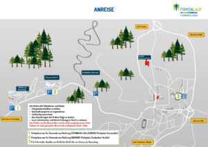 Anreise zum Firmenlauf