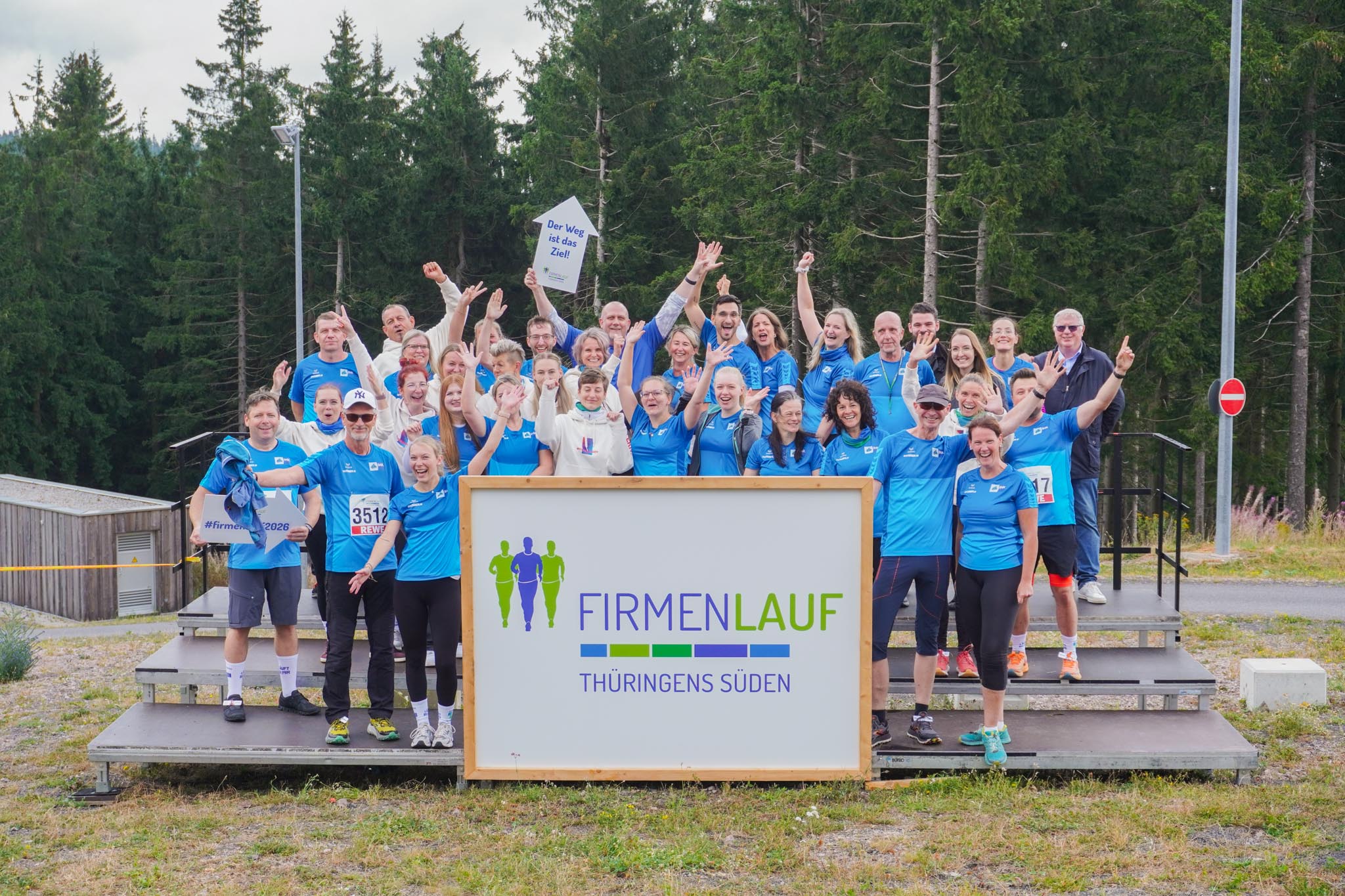 Foto teilnehmendes Team Ehrhardt AG zum Thüringer Wald Firmenlauf 2018